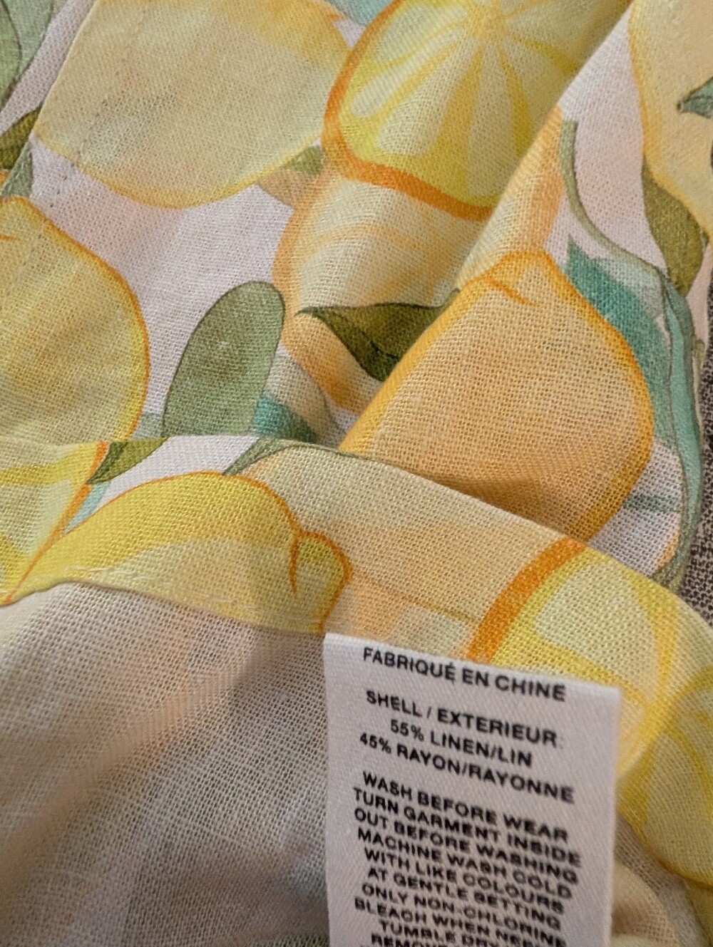 Avec Les Filles Lemon Print Linen Romper Size 10 - Picture 3 of 9
